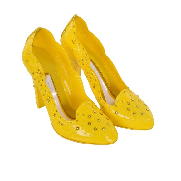 Dolce & Gabbana - Cinderella PVC Rhinestones Pumps Yellow EUR 40 - Picture 1 of 5